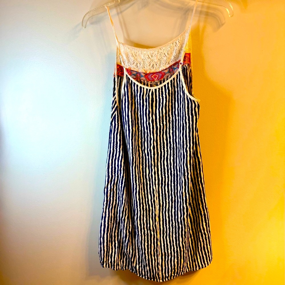 Flying Tomatoes Spaghetti Strap Patchwork Dress A… - image 2